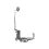 Flex do Conector de Carga para iPhone 17 Pro Max Azul Intense - CC-17PM - BI
