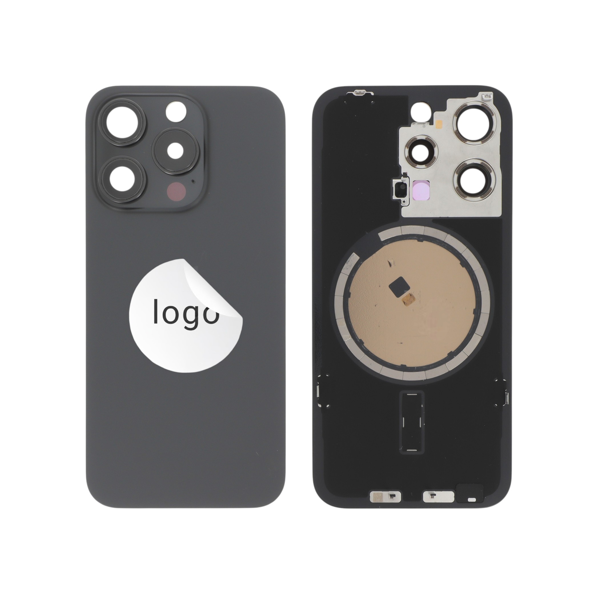 3667075223979-0011 Tampa Traseira para iPhone 15 Pro — Preta (Retirado) - Image 1