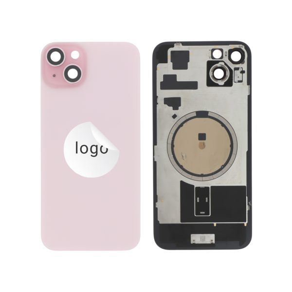 Tampa Traseira Rosa para iPhone 15 Plus - Retirado