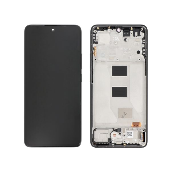 Ecrã Display completo para Xiaomi Redmi Note 14 5G - Preto - com Frame - OEM ReLife