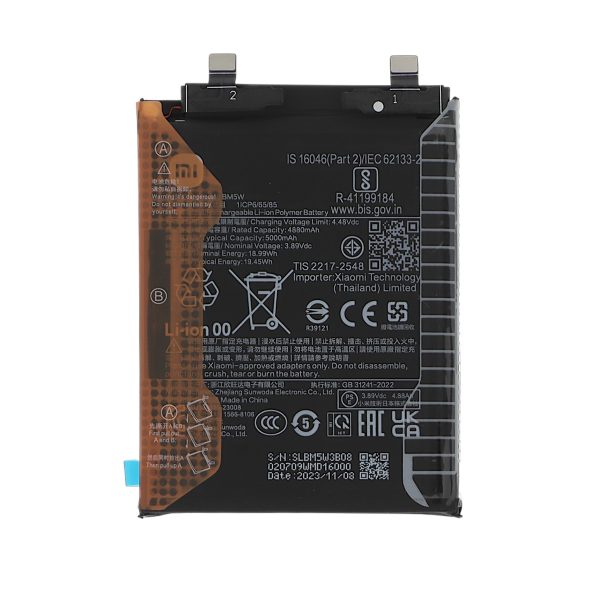 Bateria BM5W para Xiaomi Poco F6 Pro / Xiaomi 14T Pro (SERVICE PACK)