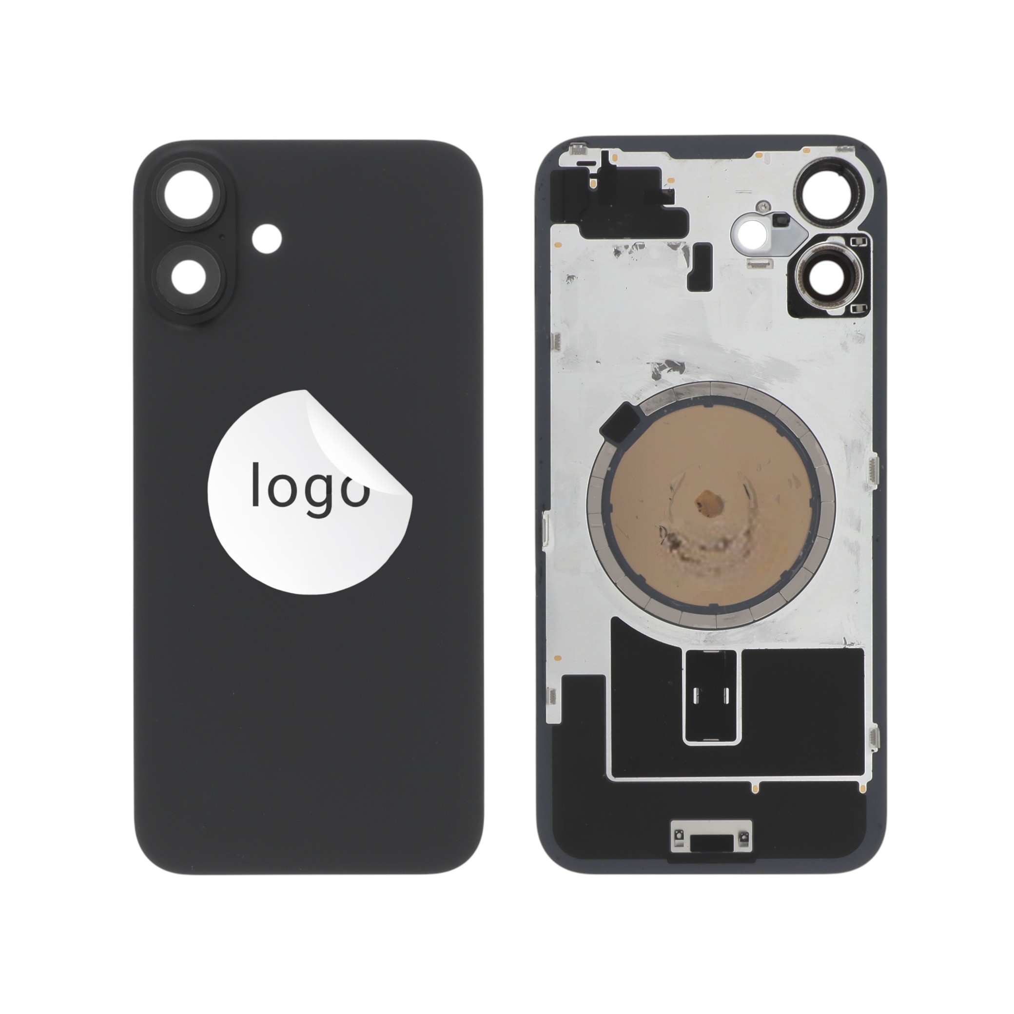 3667075246121-0000 Tampa Traseira para iPhone 16 Plus - Preta, Retirado - Image 1