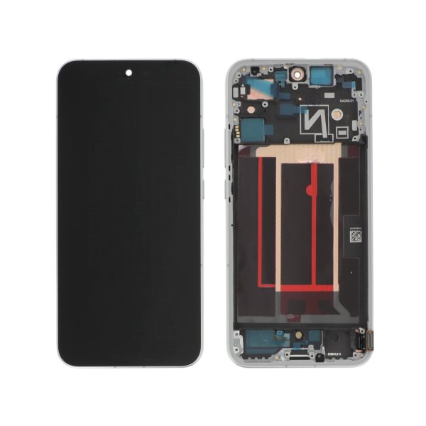 Ecrã Display Opala Branco para Oppo Reno14 5G (Com Frame) - OEM ReLife