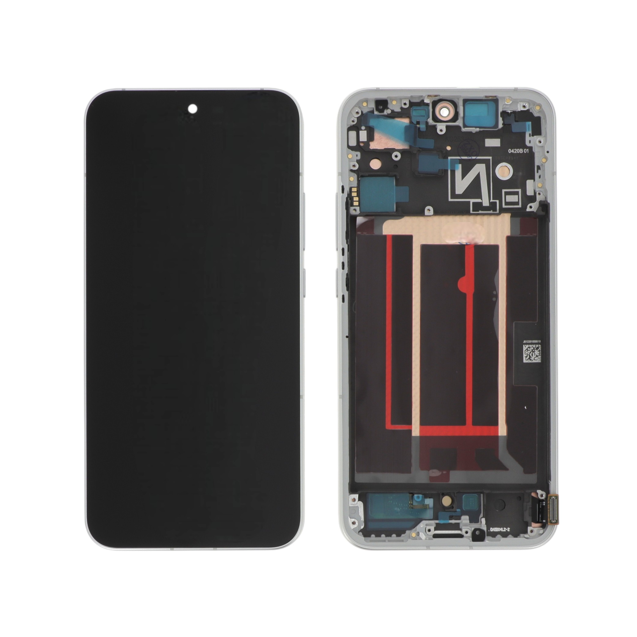 3667075249450-0000 Ecrã Display Opala Branco para Oppo Reno14 5G (Com Frame) - OEM ReLife - Image 1