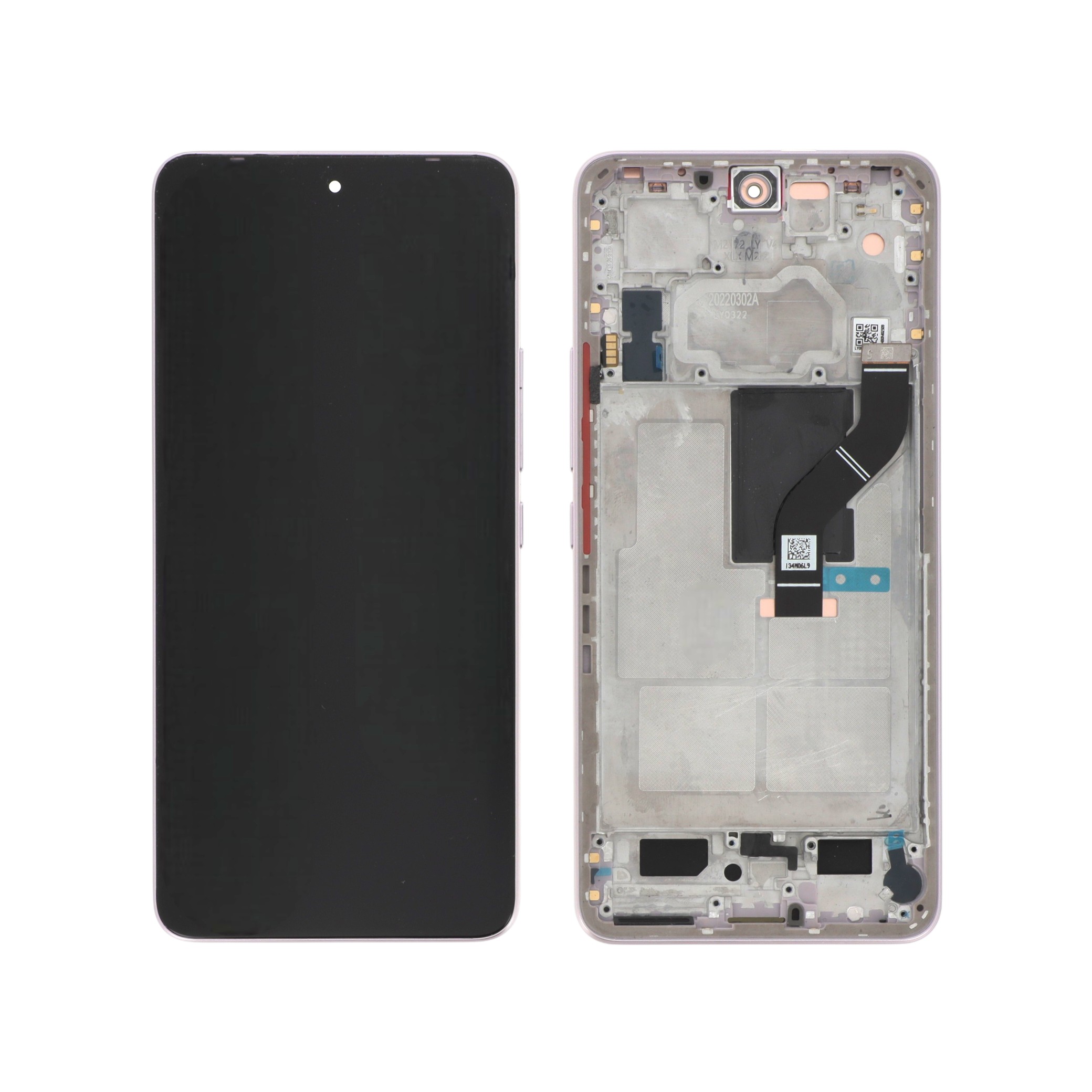3667075249610-0000 Completo Rosa Ecrã para Xiaomi 12 Lite (Com Frame) - OEM ReLife - Image 1
