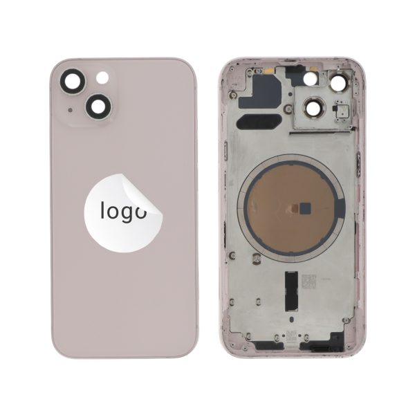 Frame Completo (Tampa Traseira) Rosa para iPhone 13 - Retirado