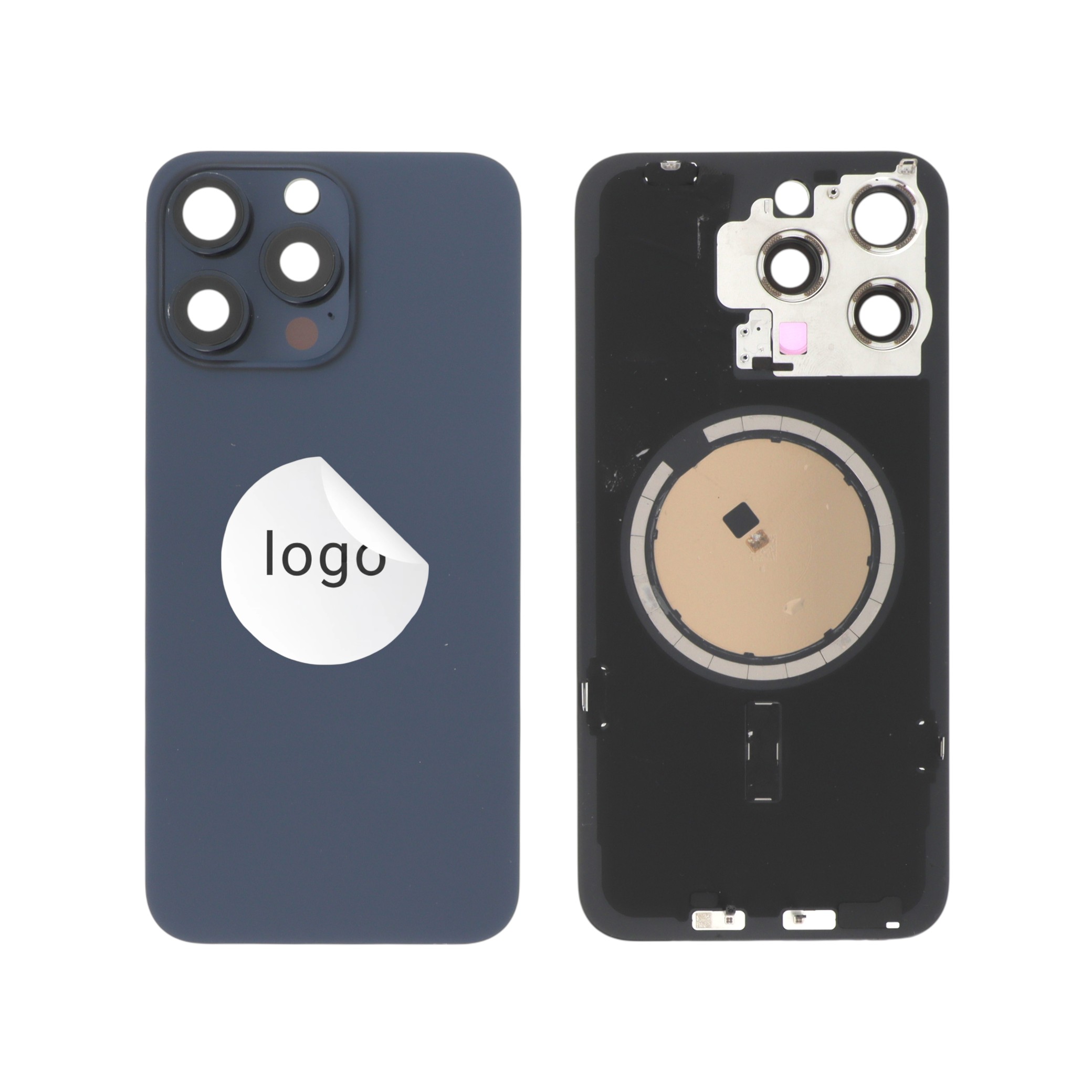 3667075249757-0000 Tampa Traseira para iPhone 15 Pro Max Azul - Retirado - Image 1