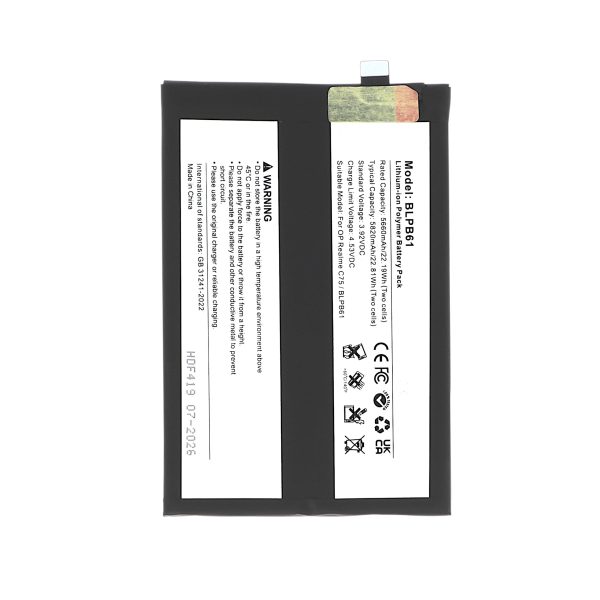 Bateria para Realme C75 5G