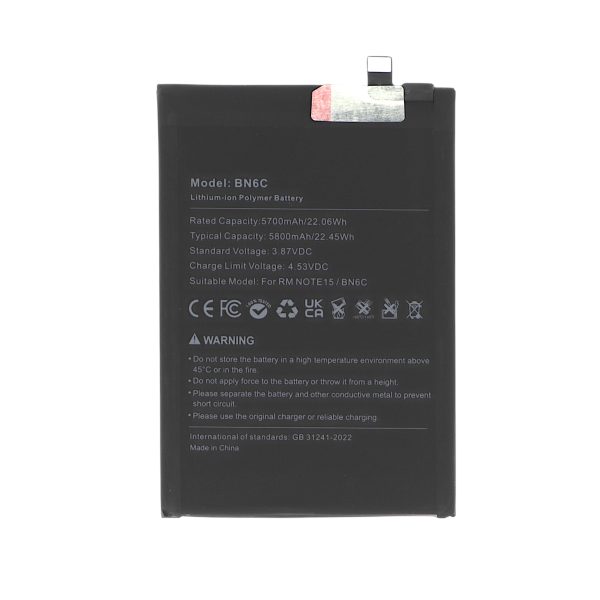 Bateria para Xiaomi Redmi Note 15 5G