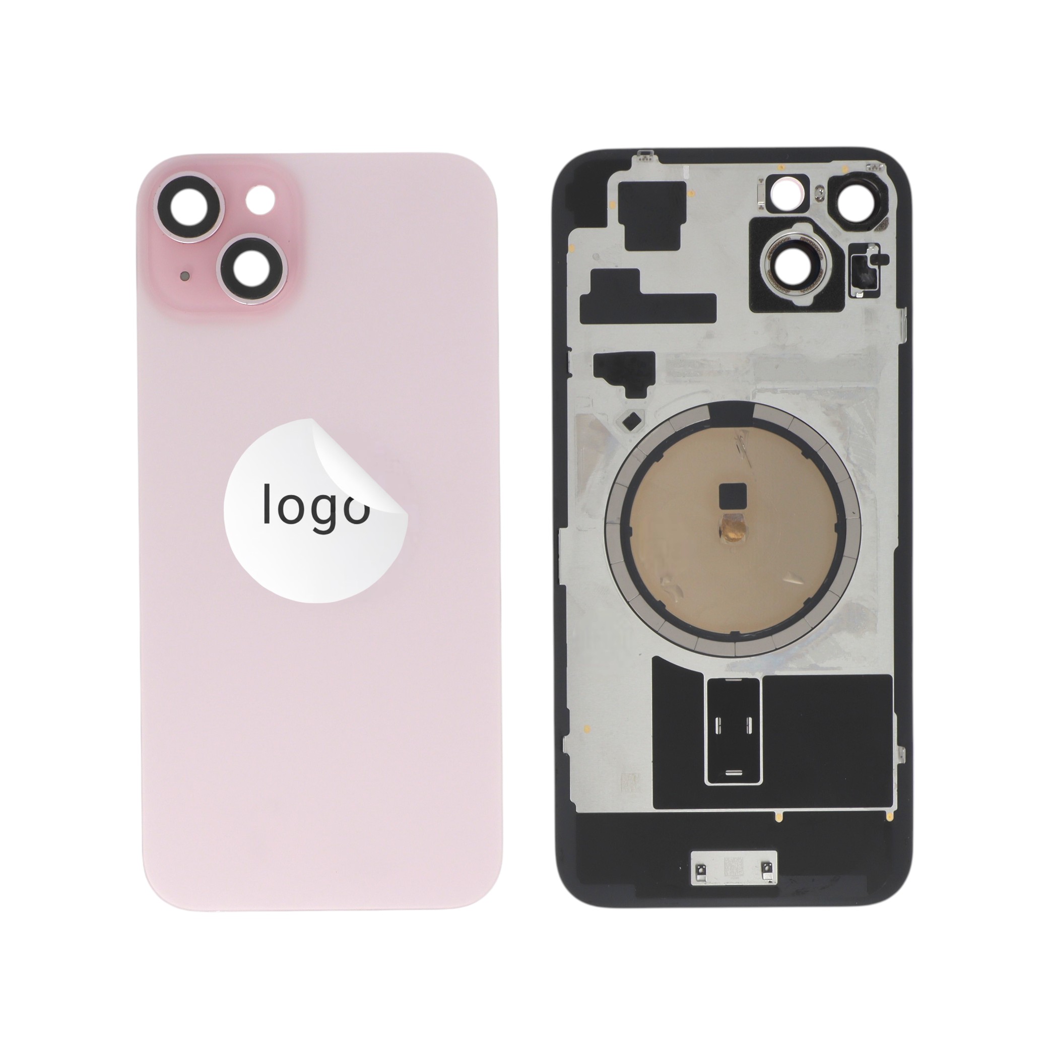 3667075258308-0000 Tampa Traseira para iPhone 15 Plus Rosa - Retirado - Image 1