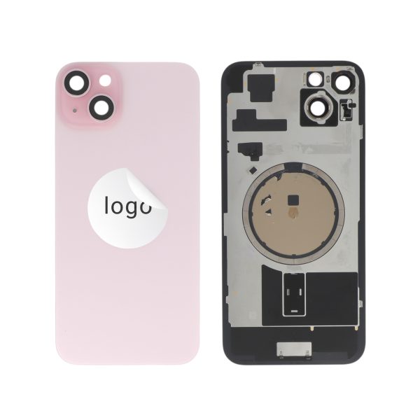 Tampa Traseira Rosa para iPhone 15 Plus - Retirado