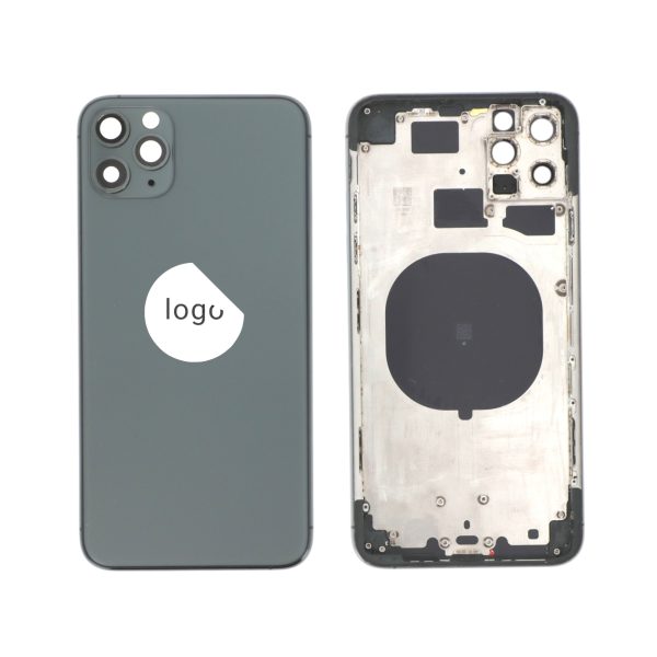 Tampa Traseira Frame Verde para iPhone 11 Pro Max - Retirado