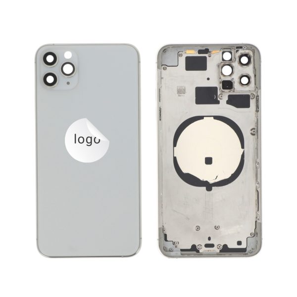 Frame Completo (Tampa Traseira) Prateado para iPhone 11 Pro Max - Retirado