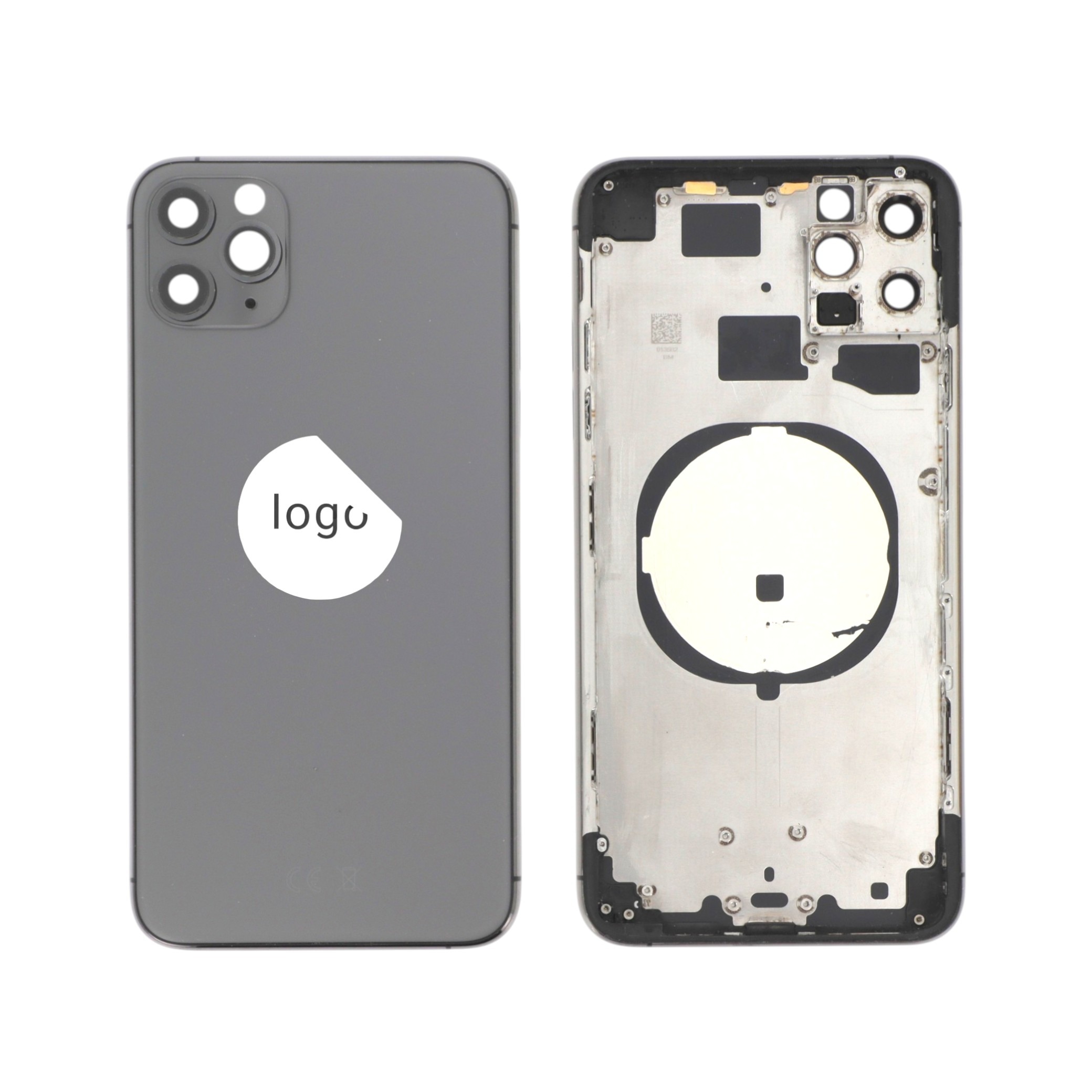 3667075262251-0001_1 Tampa Traseira Frame Cinzenta para iPhone 11 Pro Max - Retirado - Image 1