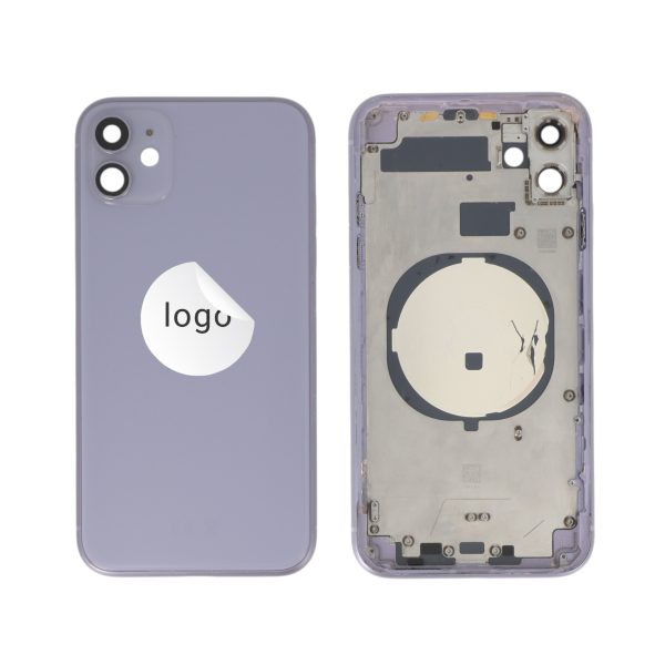 Tampa Traseira Frame Roxa para iPhone 11 - Retirado