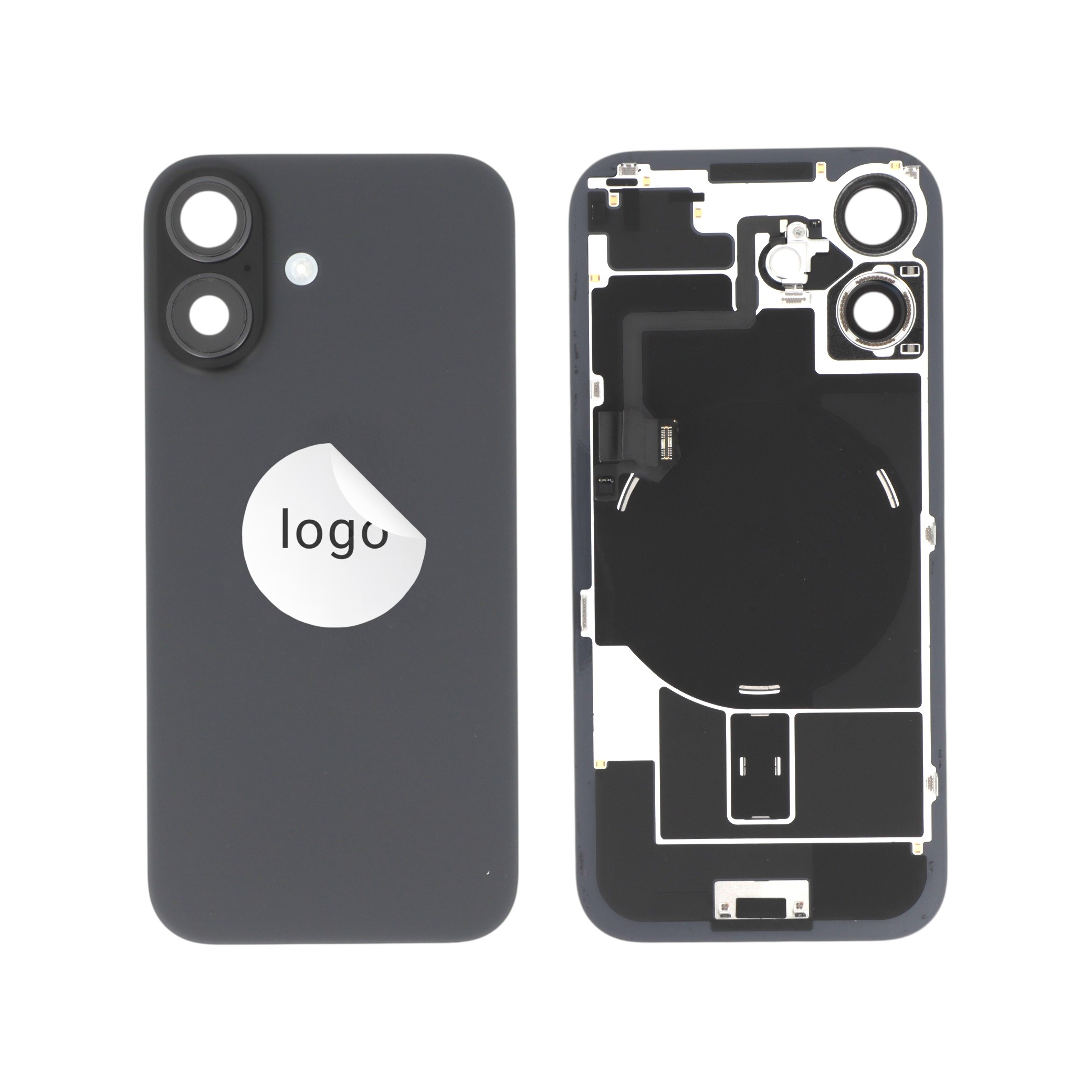 3667075270560-0000 Tampa traseira completa para iPhone 17 preta - Retirado - Image 1