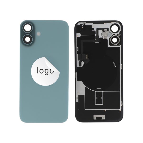 Tampa Traseira para iPhone 16 Plus verde-azulado - Retirado