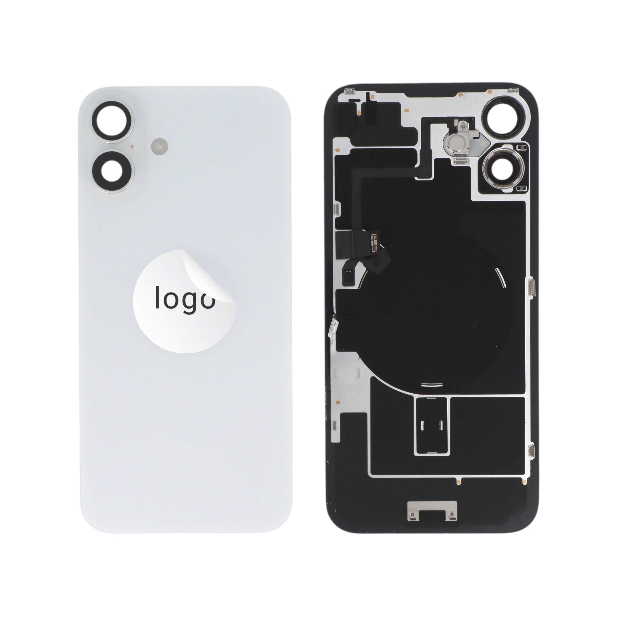 3667075270683-0000 Tampa Traseira Branca para iPhone 16 Plus - Retirado - Image 1