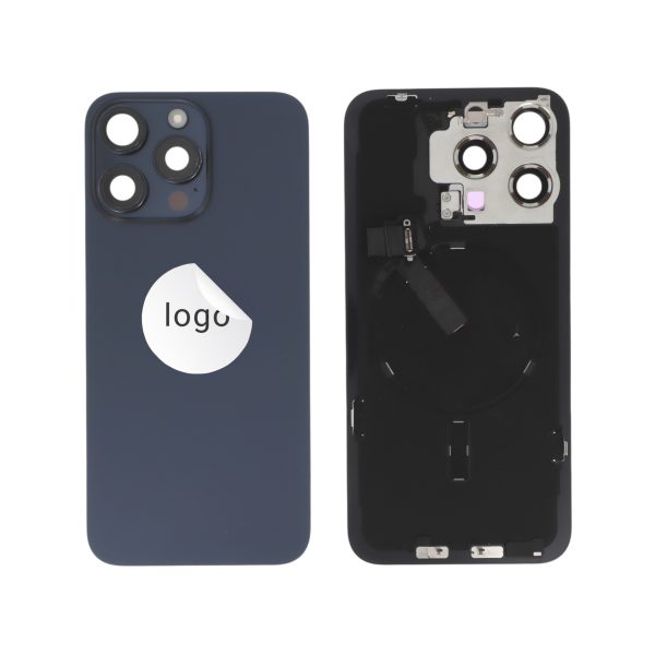 Tampa Traseira Completa para iPhone 15 Pro Max Titânio Azul - Retirado