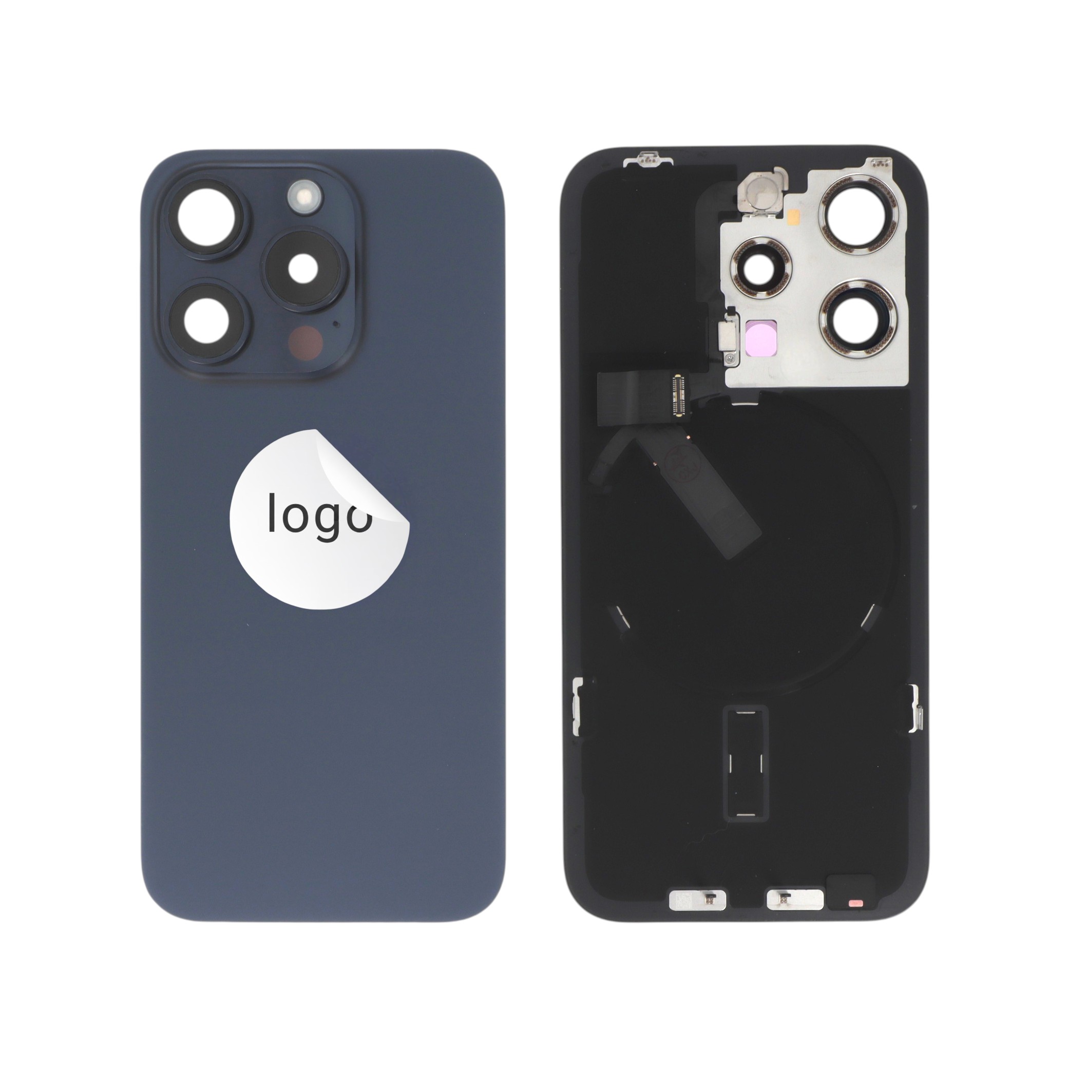 3667075270805-0000 Tampa Traseira Completa para iPhone 15 Pro - Titânio Azul (Retirado) - Image 1