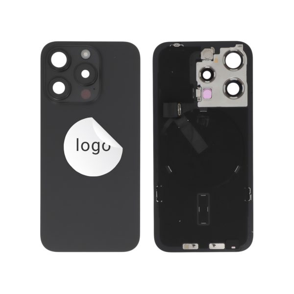 Tampa Traseira para iPhone 15 Pro Preta Titânio - Retirado