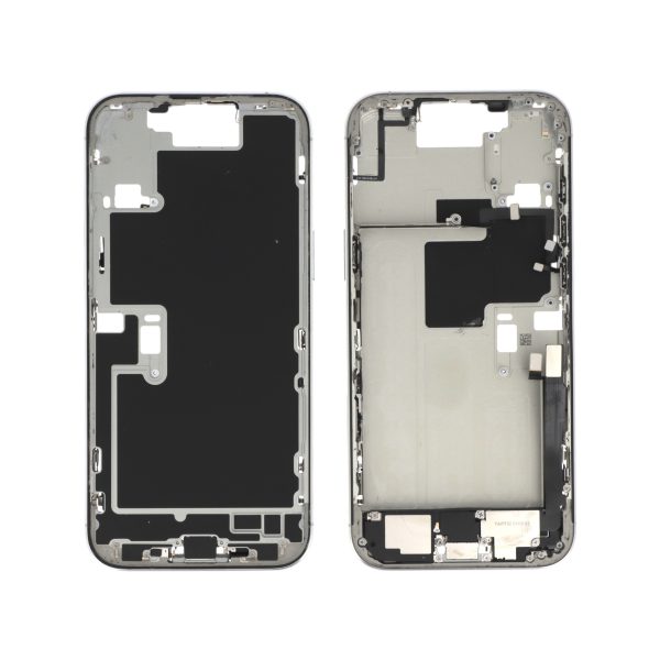 Frame Central Titânio Branco para iPhone 16 Pro Max (com Components) - Retirado