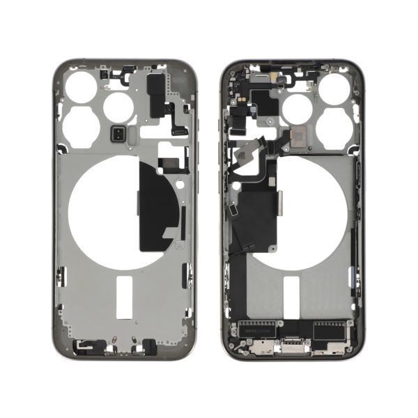 Frame Central Titânio Natural para iPhone 15 Pro Retirado (Grade A)