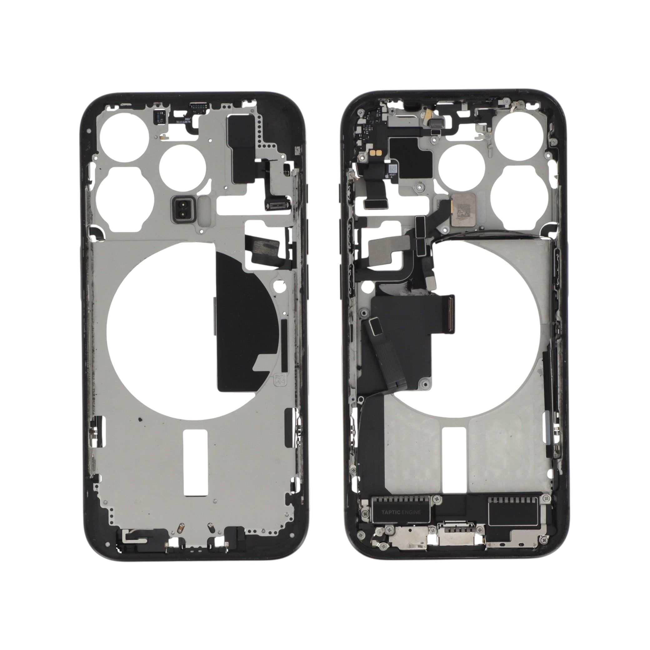 3667075271451-0000 Frame Central Titânio Preto para iPhone 15 Pro (com Components) Retirado (Grade A) - Image 1