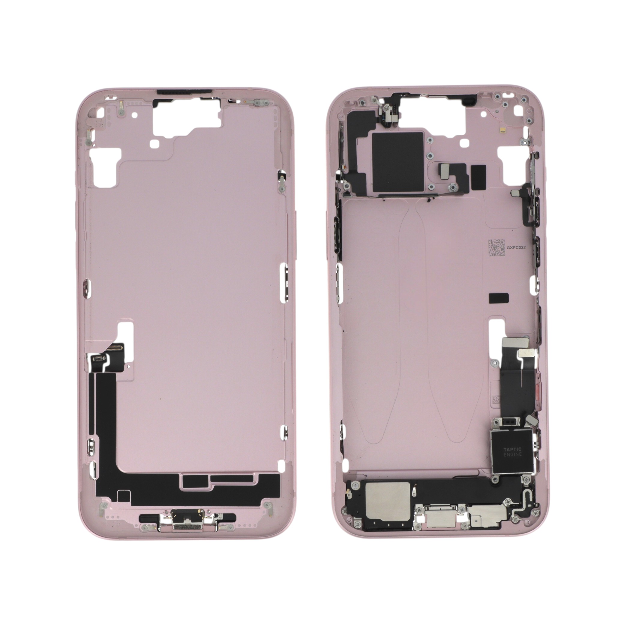 3667075271468-0000 Frame Central Rosa para iPhone 15 Plus (com Components) Retirado (Grade A) - Image 1