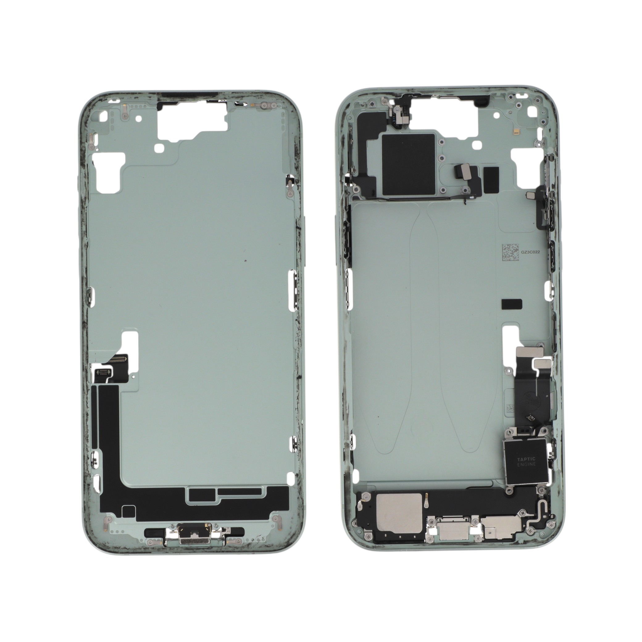 3667075271482-0000 Frame Central Verde para iPhone 15 Plus Retirado (Grade A) - Image 1