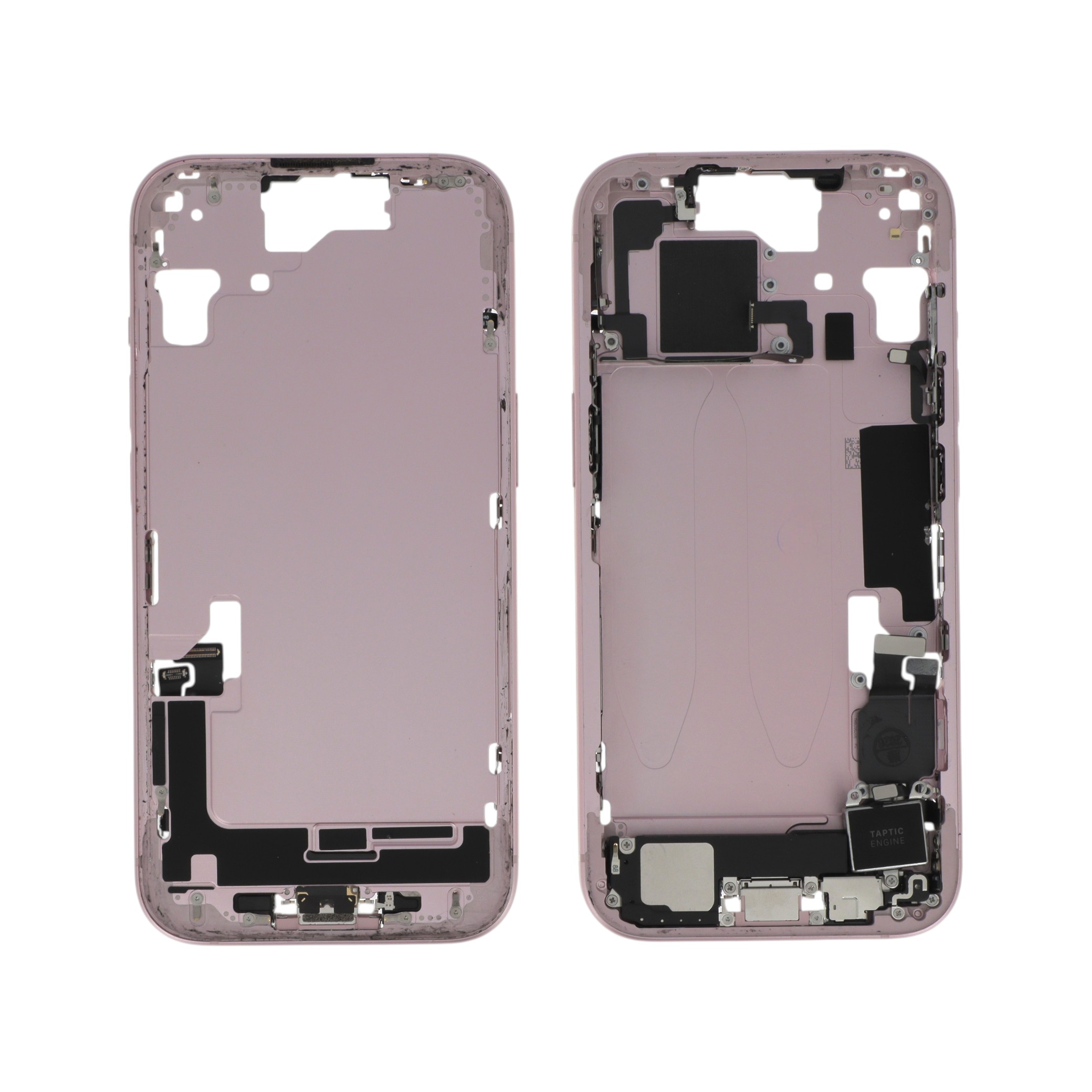 3667075271512-0000 Frame Central Rosa para iPhone 15 (com Components) Retirado (Grade A) - Image 1