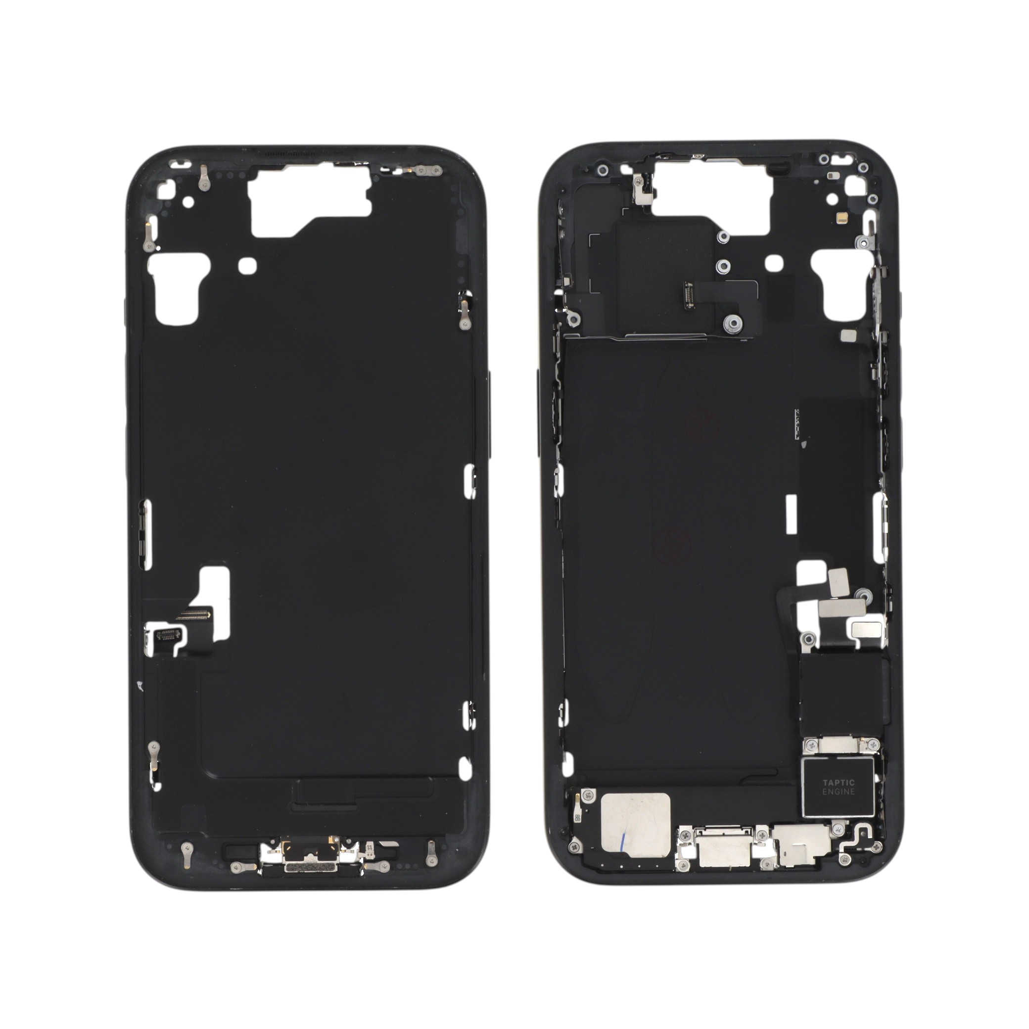 3667075271550-0000 Frame Central Preto para iPhone 15 (com Components) Retirado (Grade A) - Image 1