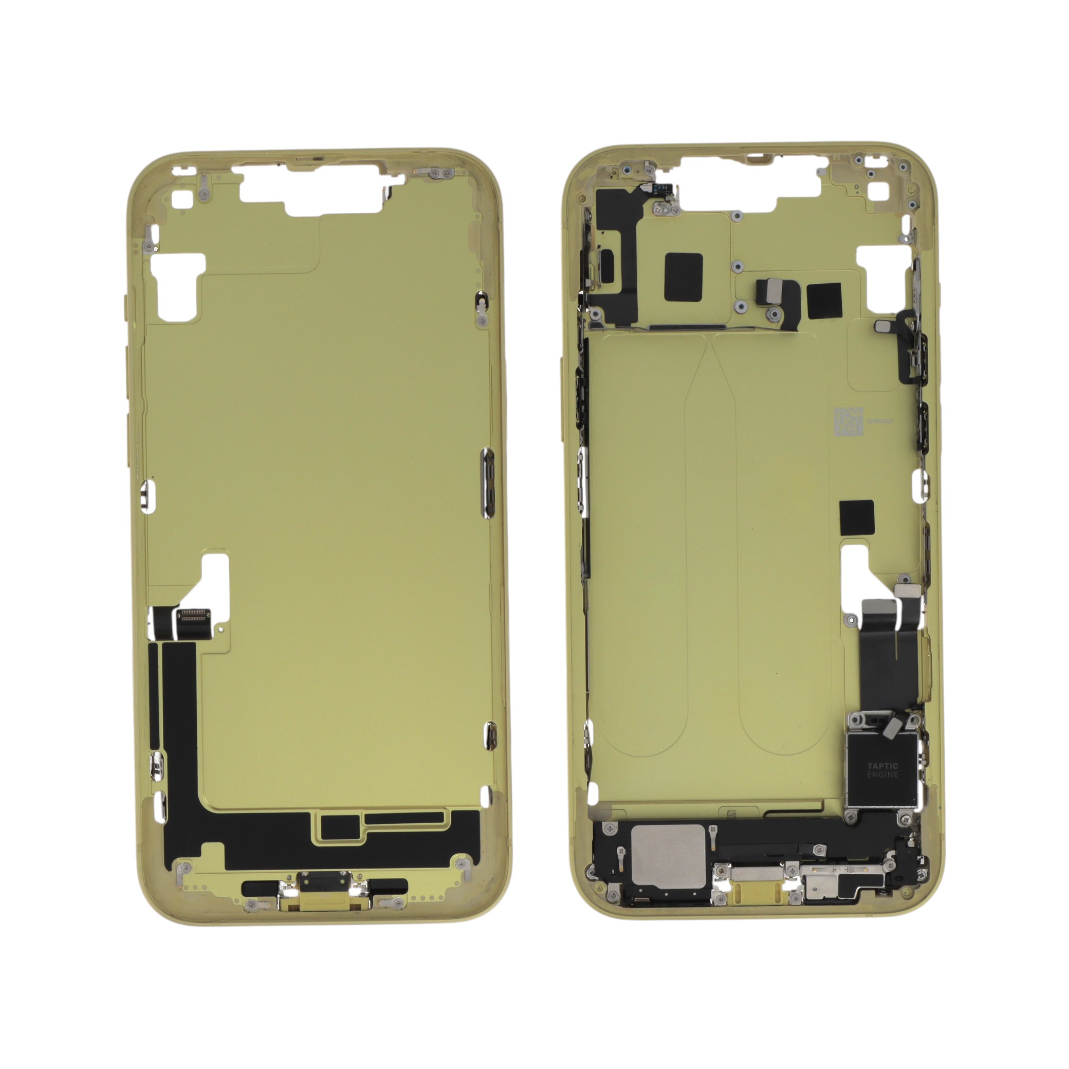 3667075271567-0000 Frame Central Amarelo para iPhone 14 Plus (com componentes) Retirado (Grade A) - Image 1