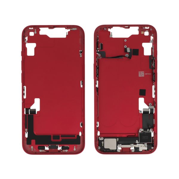 Frame Central Vermelho para iPhone 14 (com componentes) Retirado (Grade A)