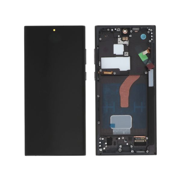 Ecrã Display Preto para Samsung Galaxy S22 Ultra (S908) (Soft OLED)