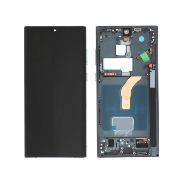 Ecrã Display para Samsung Galaxy S22 Ultra (S908) - Verde - Soft OLED