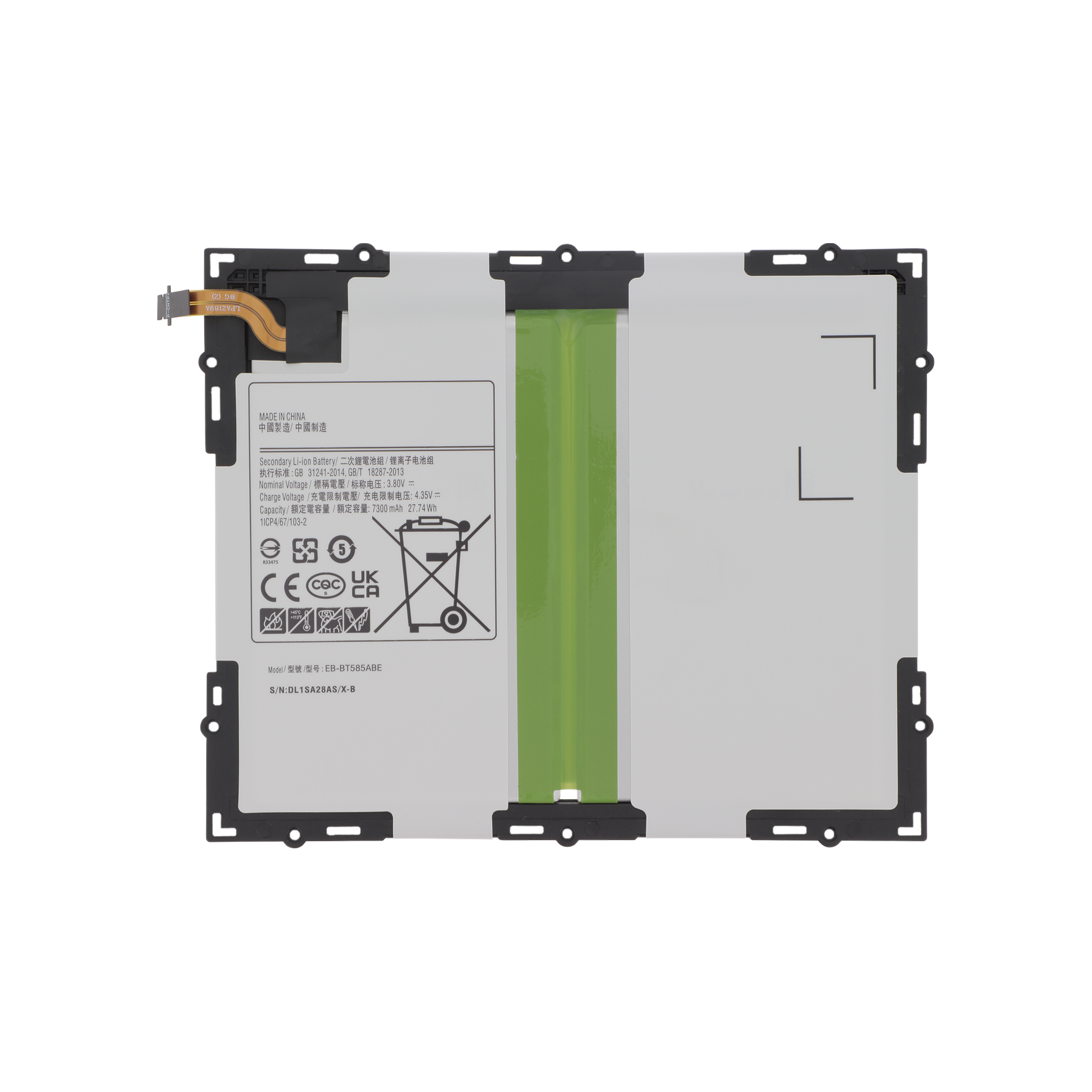 3701344034849-0000re Bateria para Galaxy Tab A 10.1 (T580/T585) - Image 1