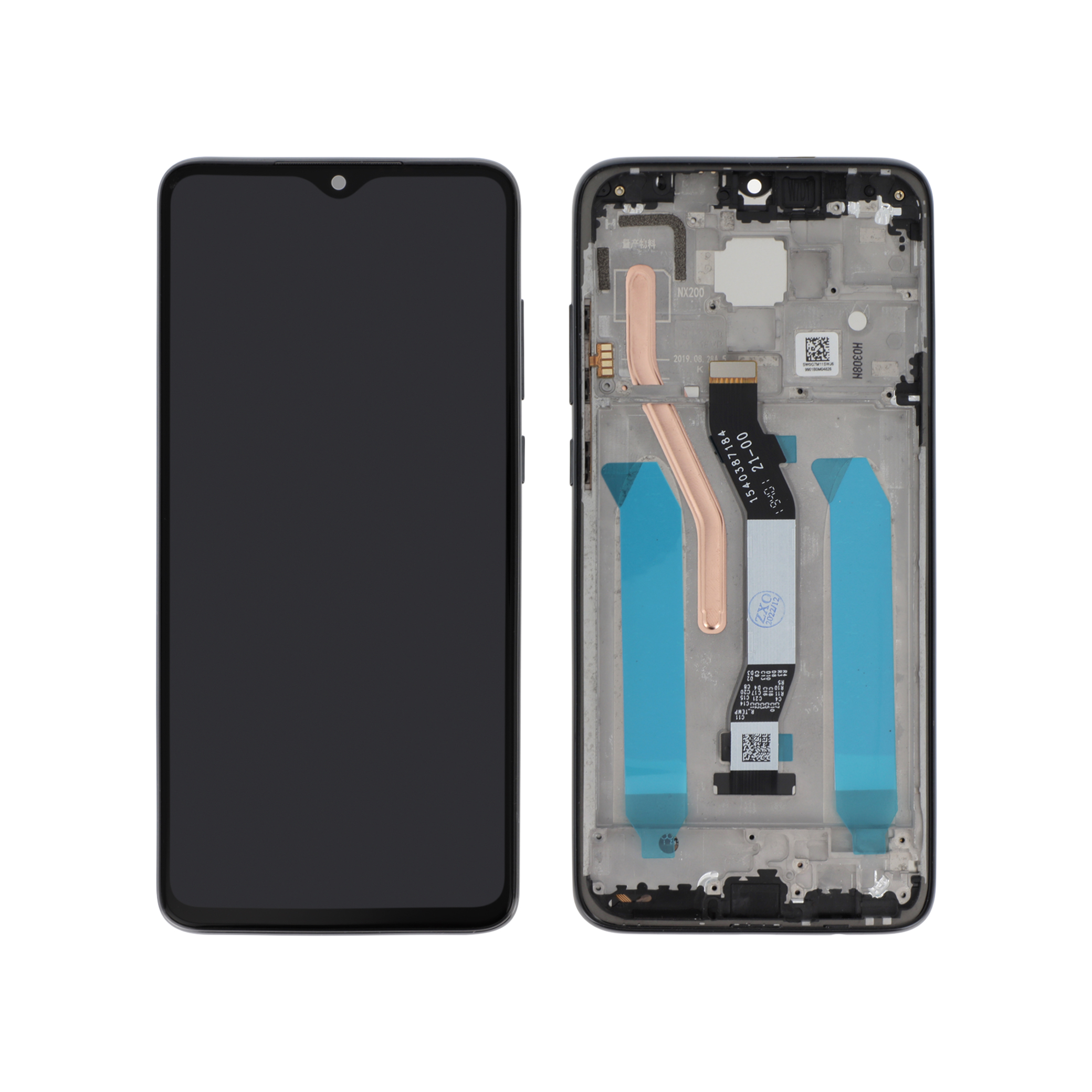 3701344035747-0000 Ecrã Display para Xiaomi Redmi Note 8 Pro Preto (Com Frame) - Image 1
