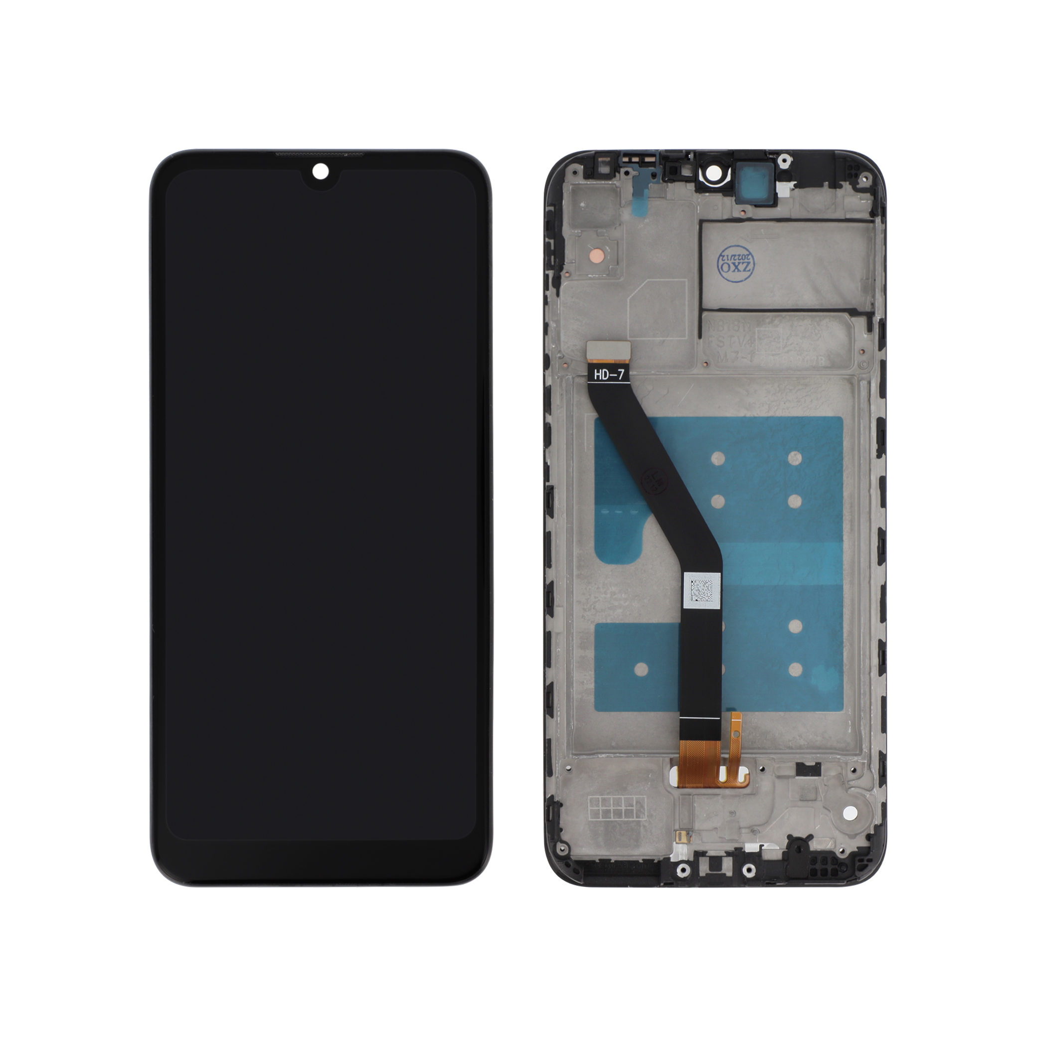 3701344036799-0000 Ecrã Display Preto para Huawei Y6 2019 (Com Frame) - Image 1