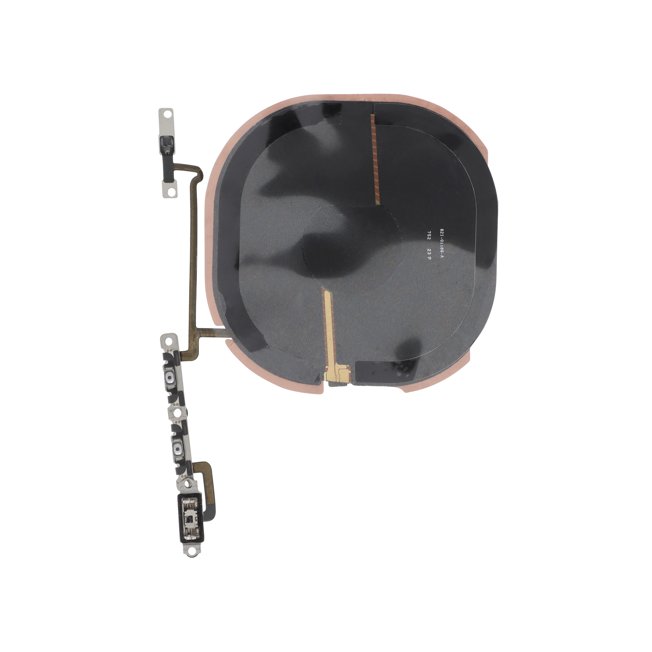 3701344037994-0001 Cabo Flex dos Botões de Volume/Motor de Vibração/Carregamento Qi para iPhone X - OEM ReLife - Image 1