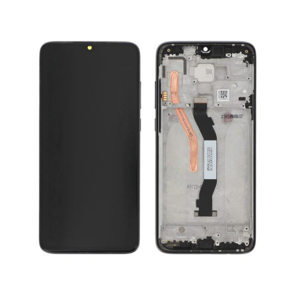 Ecrã Display completo preto para Xiaomi Redmi Note 8 Pro (SERVICE PACK)