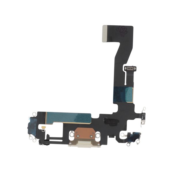 Flex do Conector de Carga Prateado para iPhone 12/12 Pro (SKU IP12-CC-ARG) - OEM ReLife