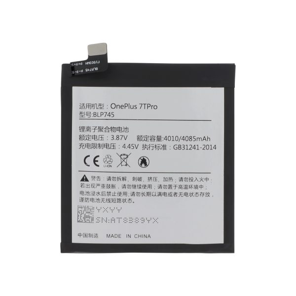 Bateria para OnePlus 7T Pro BLP745