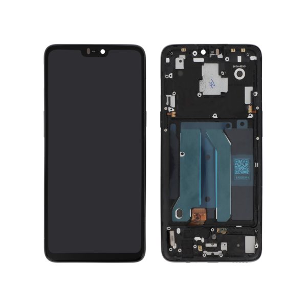 Ecrã Display Preto para OnePlus 6 (Com Frame) - OEM ReLife