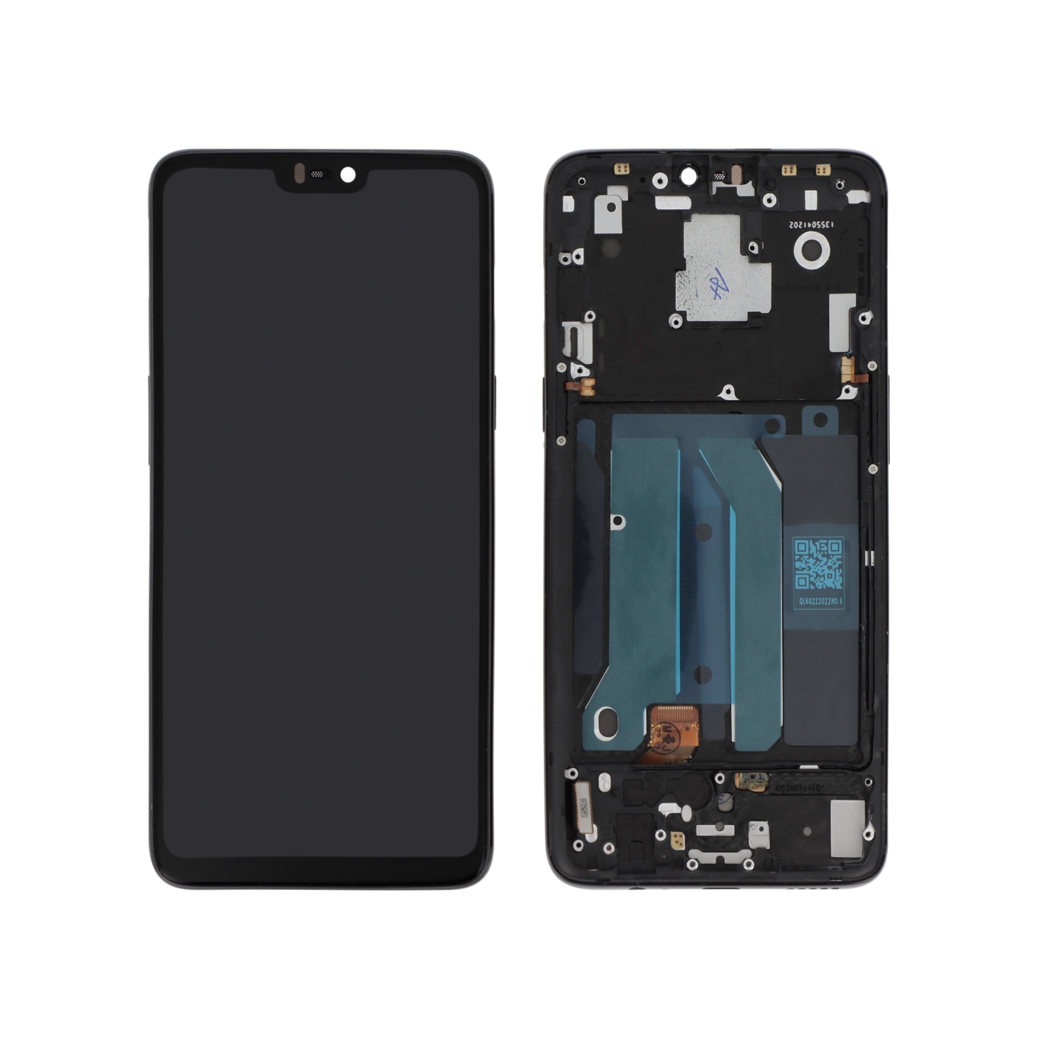 3701344061159-0000 Ecrã Display Preto para OnePlus 6 (Com Frame) - OEM ReLife - Image 1