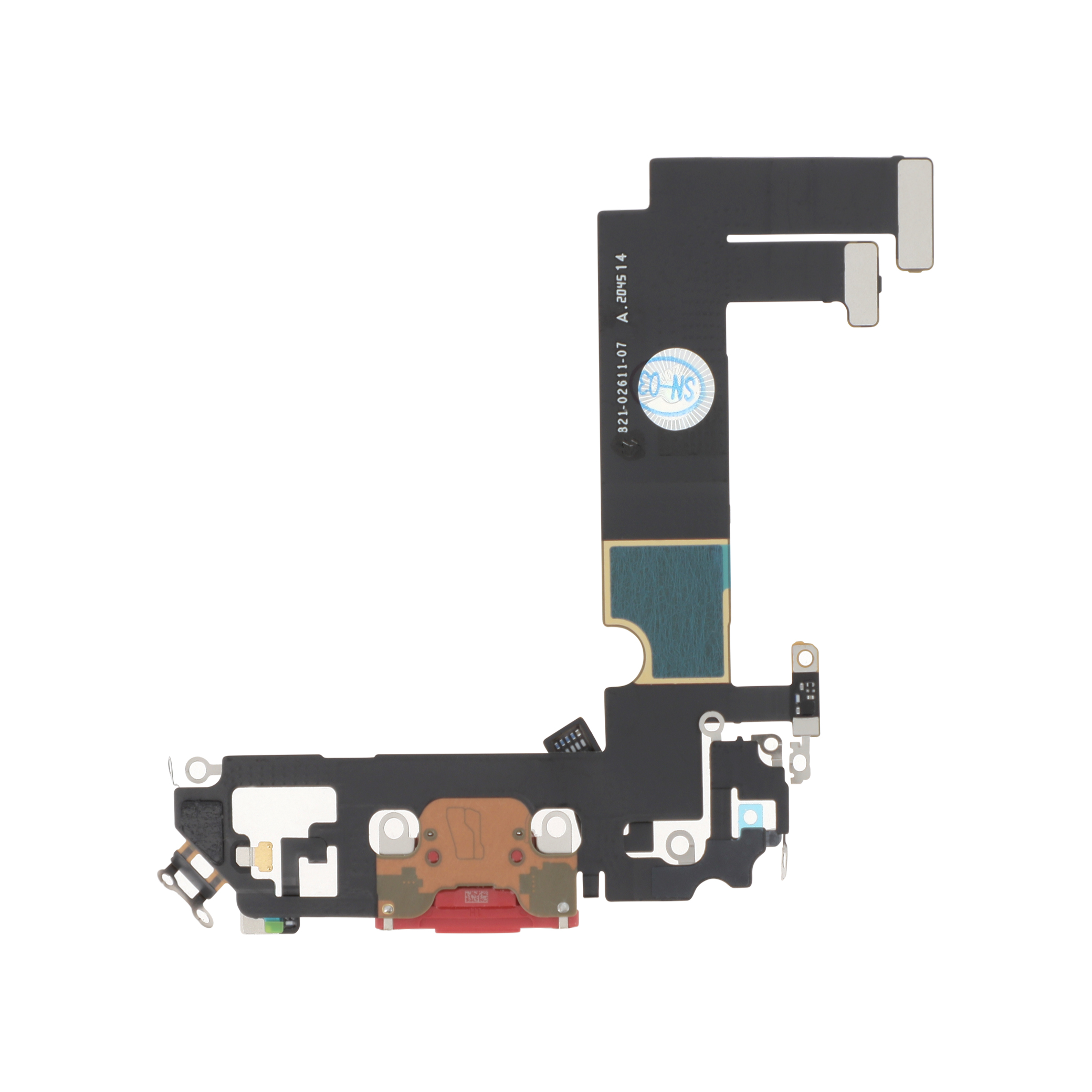 3701344062187-0000 Flex do Conector de Carga Vermelho para iPhone 12 mini - OEM ReLife - Image 1