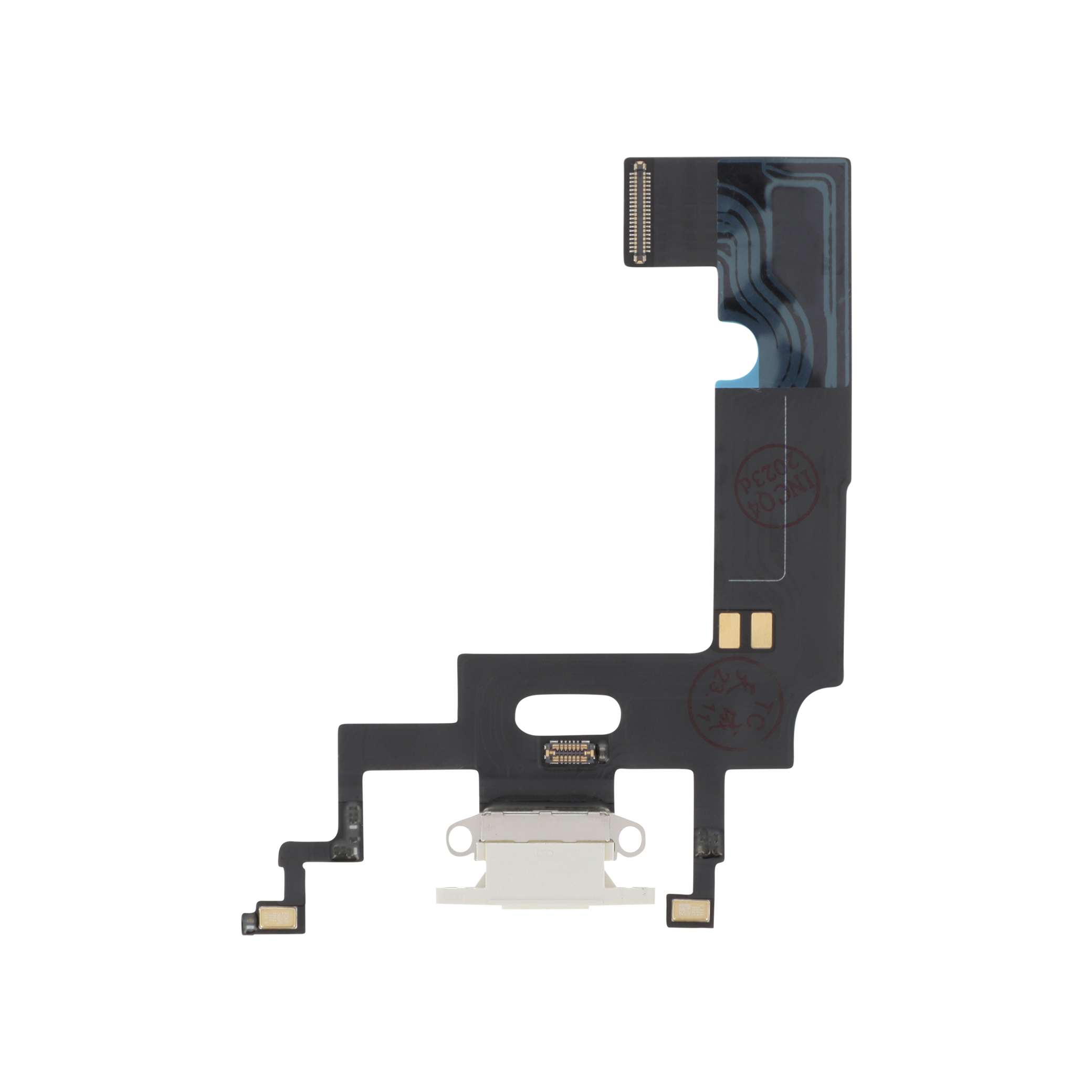 3701344063238-0000 Flex do Conector de Carga para iPhone XR Branco - OEM ReLife - Image 1