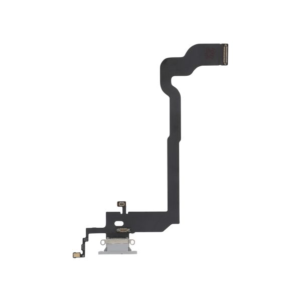 Flex do Conector de Carga Branco para iPhone X - OEM ReLife