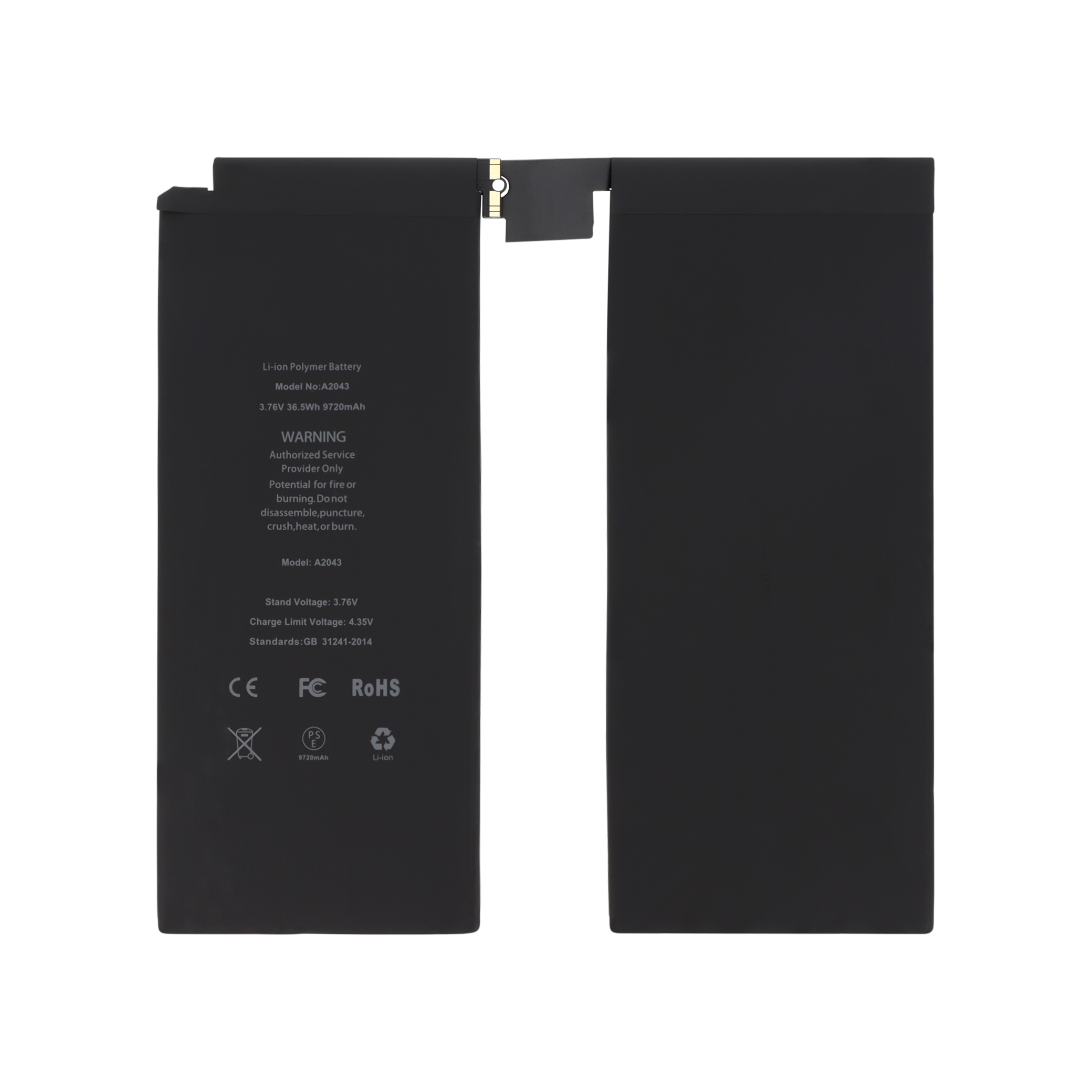 3701344070373-0000 Bateria para iPad Pro 12.9" A2043 - Image 1
