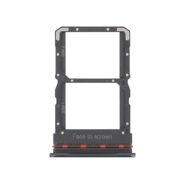 Gaveta cartão SIM para Xiaomi Mi 10 Lite 5G - Preto